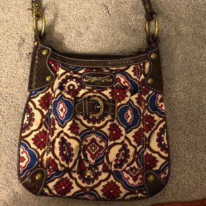 Vintage Kathy Van Zeeland geometric crossbody bag